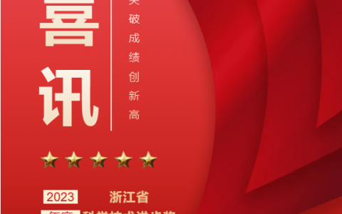 热烈祝贺！浙江杭机股份有限公司荣获浙江省科学手艺前进奖！